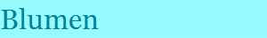 Blumen 